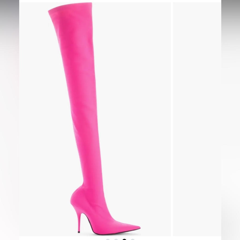 Balenciaga Knife Over-the-Knee, Pink NIB 37EU US7
